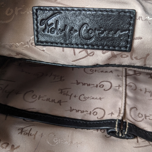 Foley + Corinna Black Hobo Bag with Gold Accents - Picture 10 of 10